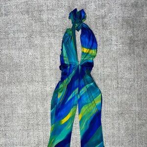 Fashion Nova Jumpsuit Multicolored Flare-Leg